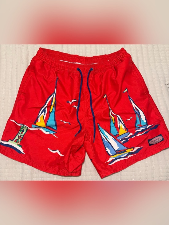 Vineyard Vines Other - Vineyard Vines Red Sailboat Swim Trunks